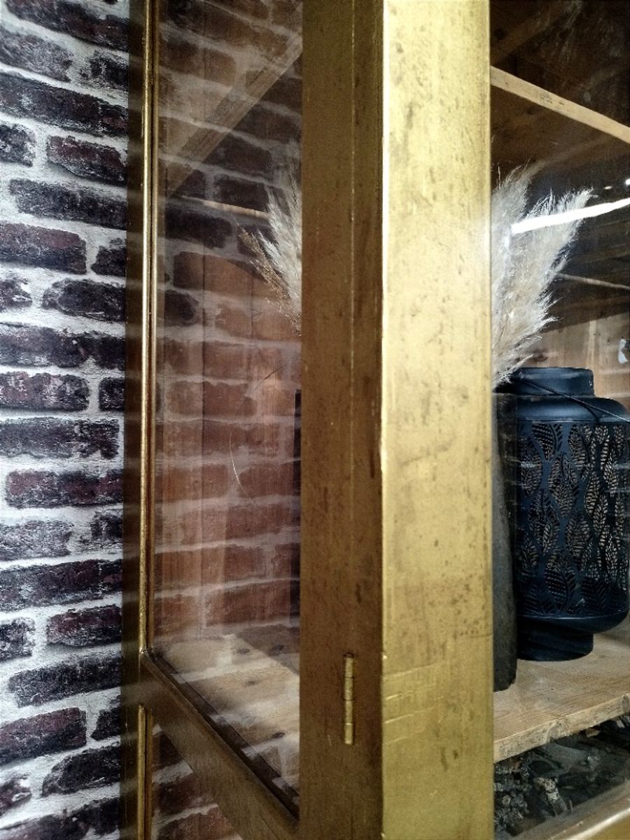 Oude Vitrinekast / Schoolkast / Apothekerskast / Buffetkast image 4