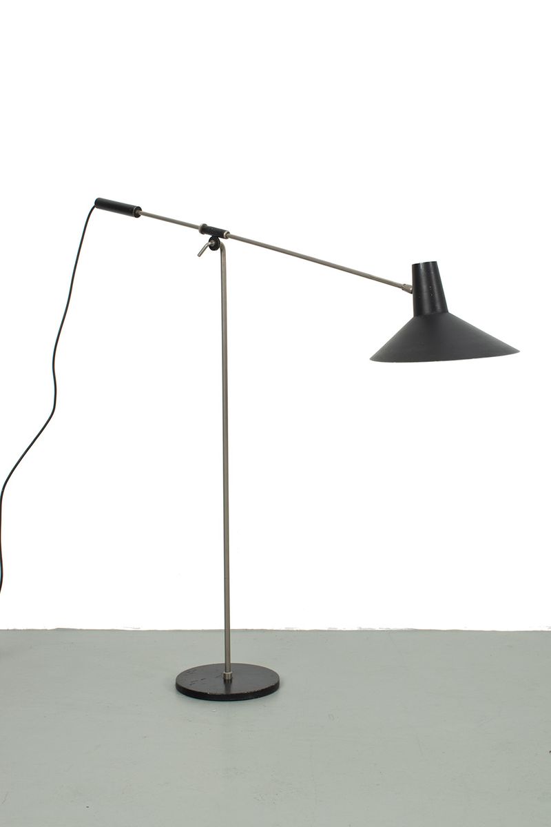 Bijzonder Fraaie, Verstelbare, Fifties Vloerlamp image 2