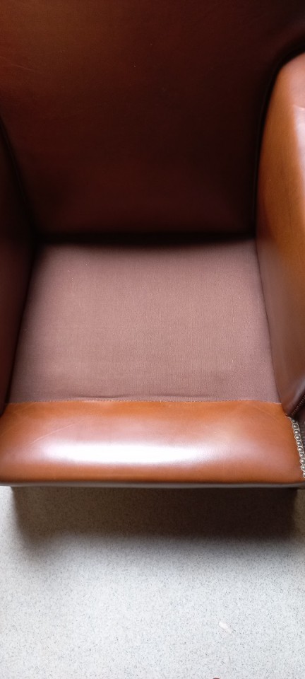 Cognac Kleurige Lederen Armzetel image 2