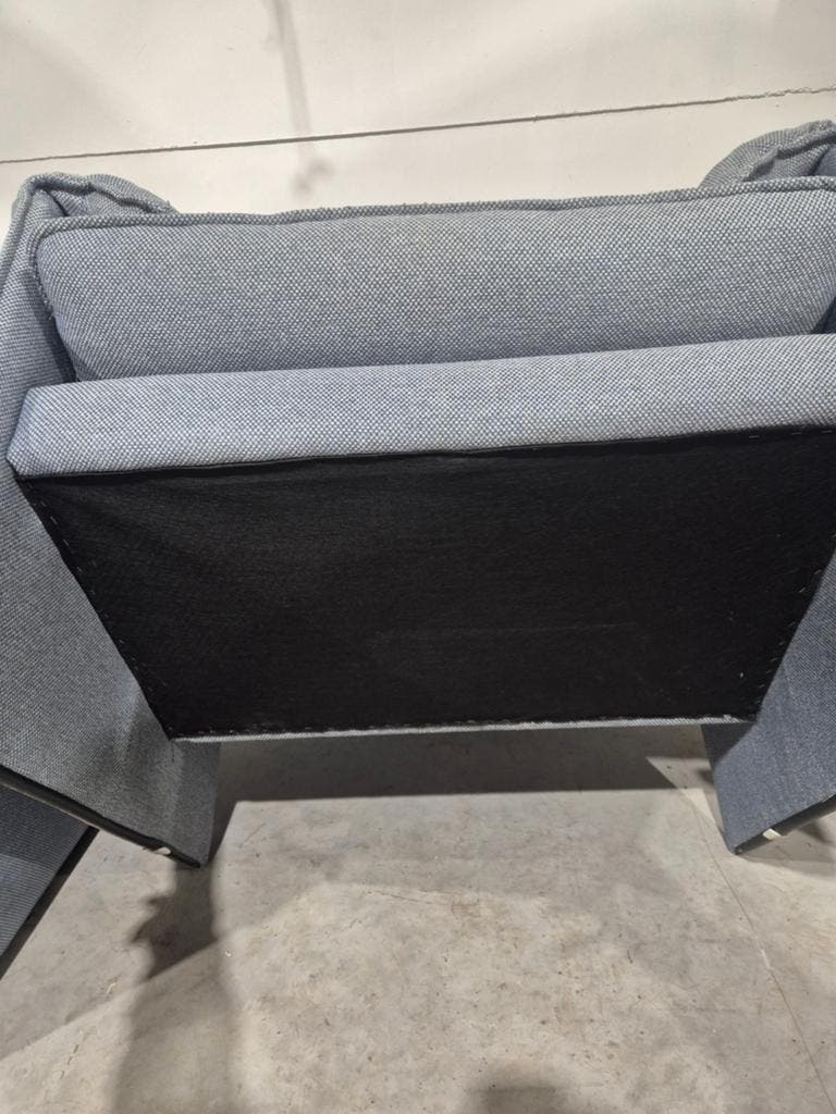 2 X Bora Bora Leolux Fauteuil Grijsblauwe Stof image 6