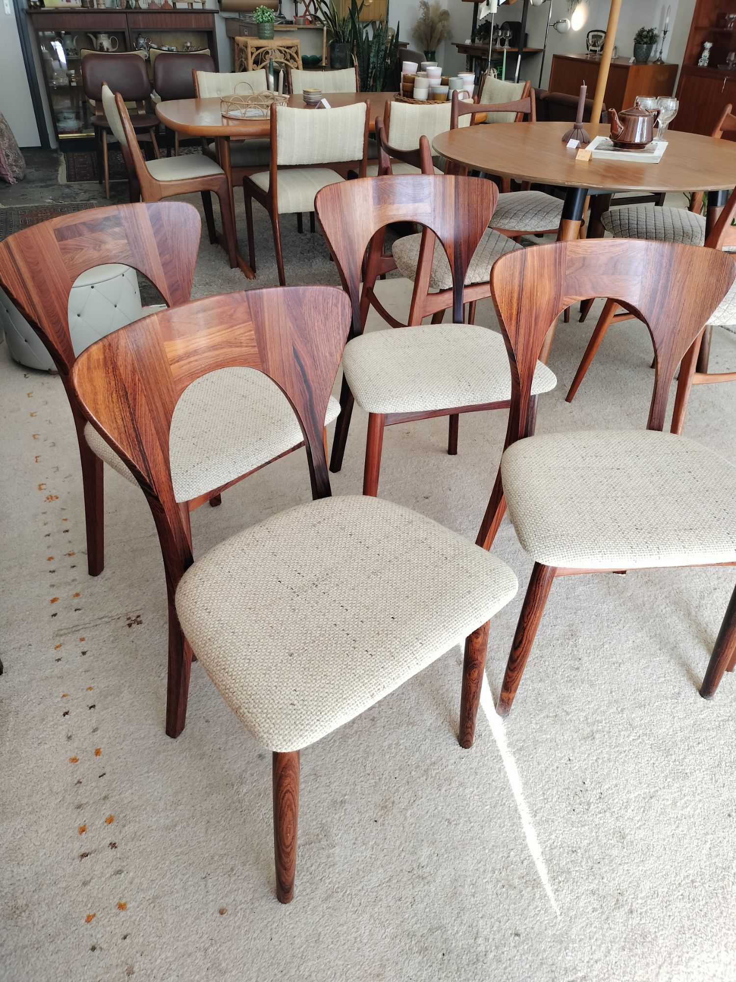 Vintage Set Van 4 Eetkamerstoelen, Nils Koefoed image 3