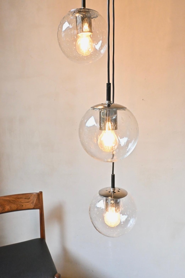 Raak Cascade Hanglamp Met 5 Bollampen Met Handblaasdecor image 9