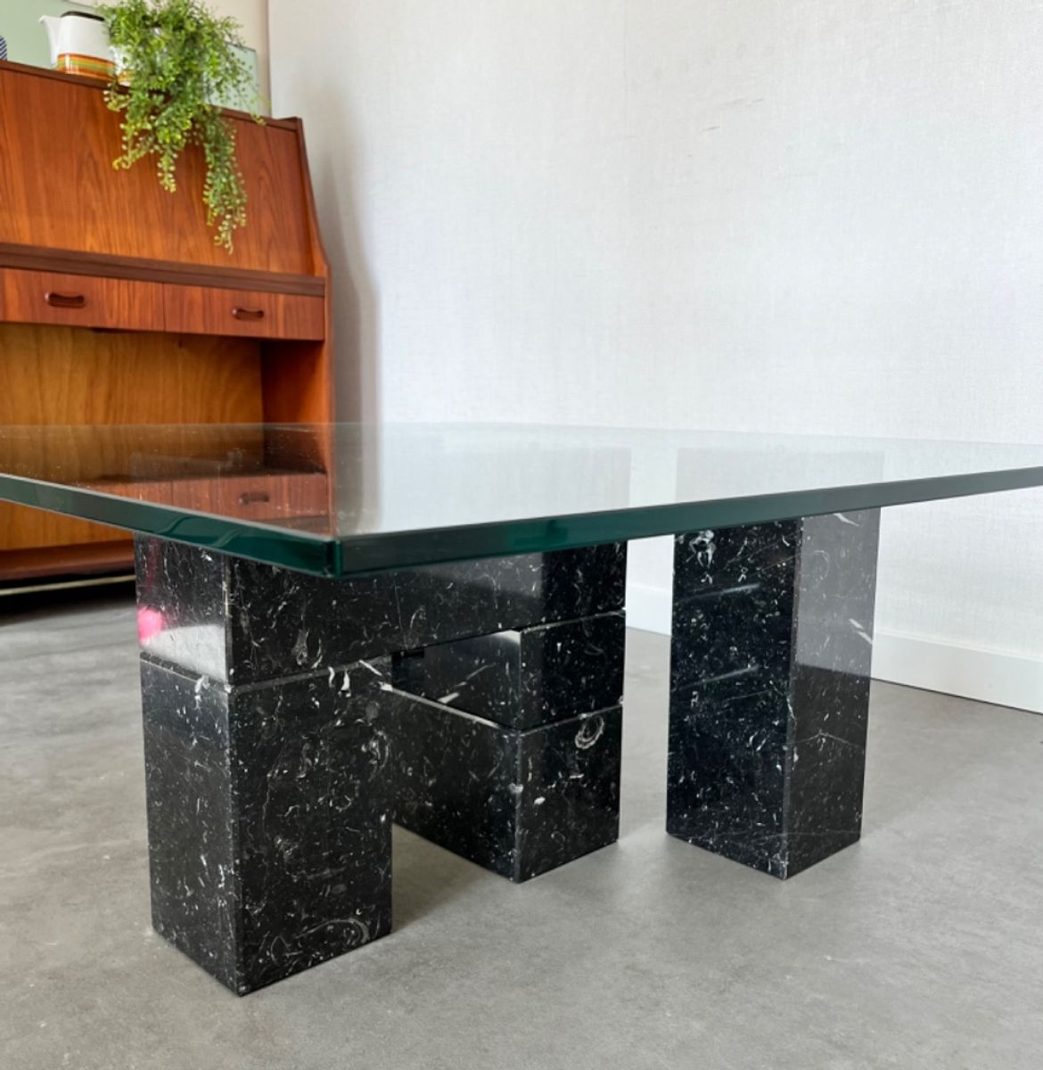 Vintage Modular Coffee Table Marble Glass Italy ‘70 image 11
