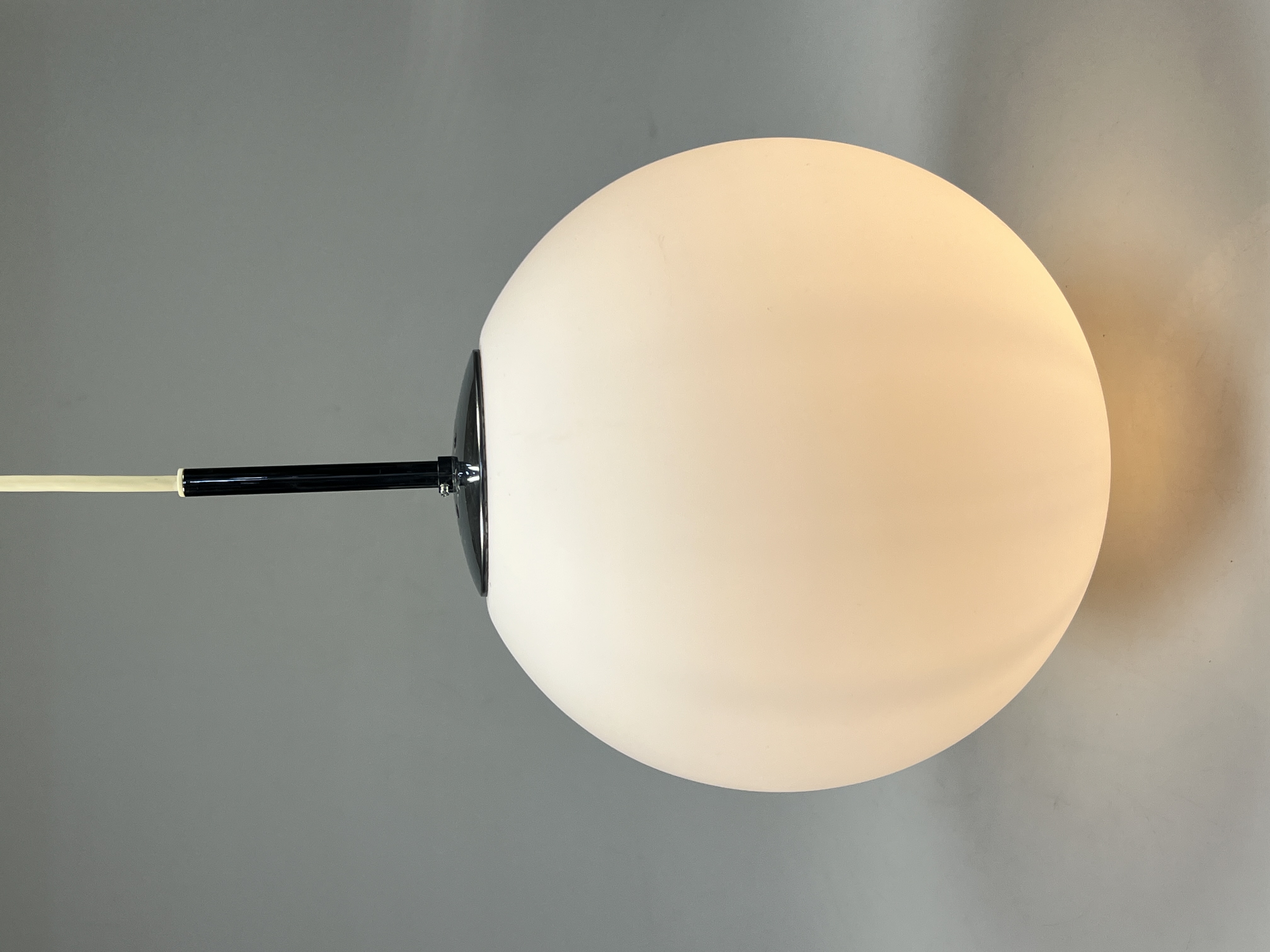 Vintage Glazen Bollamp / Hanglamp, Glashütte Limburg, Duitsland 1960's image 2
