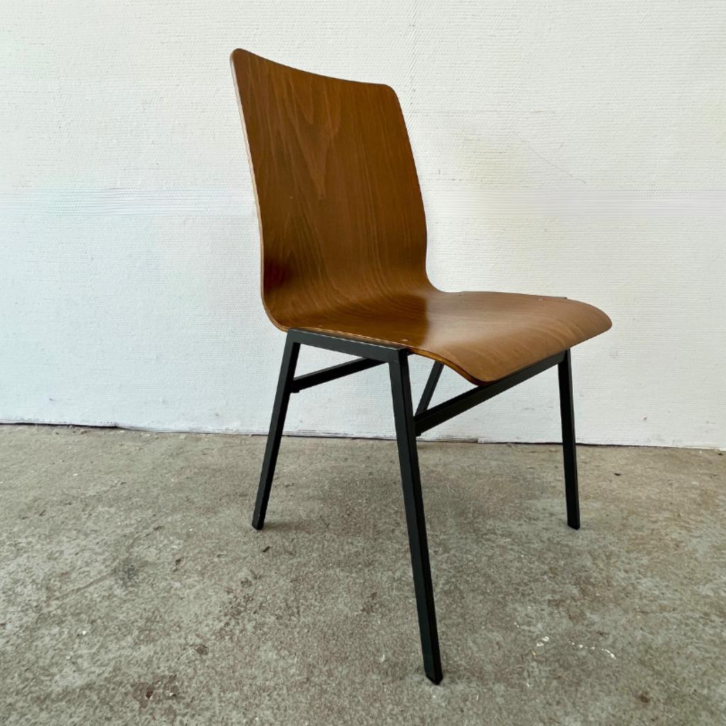 Stoel Multiplex / Plywood - Midcentury Design Hout - Metaal image 2