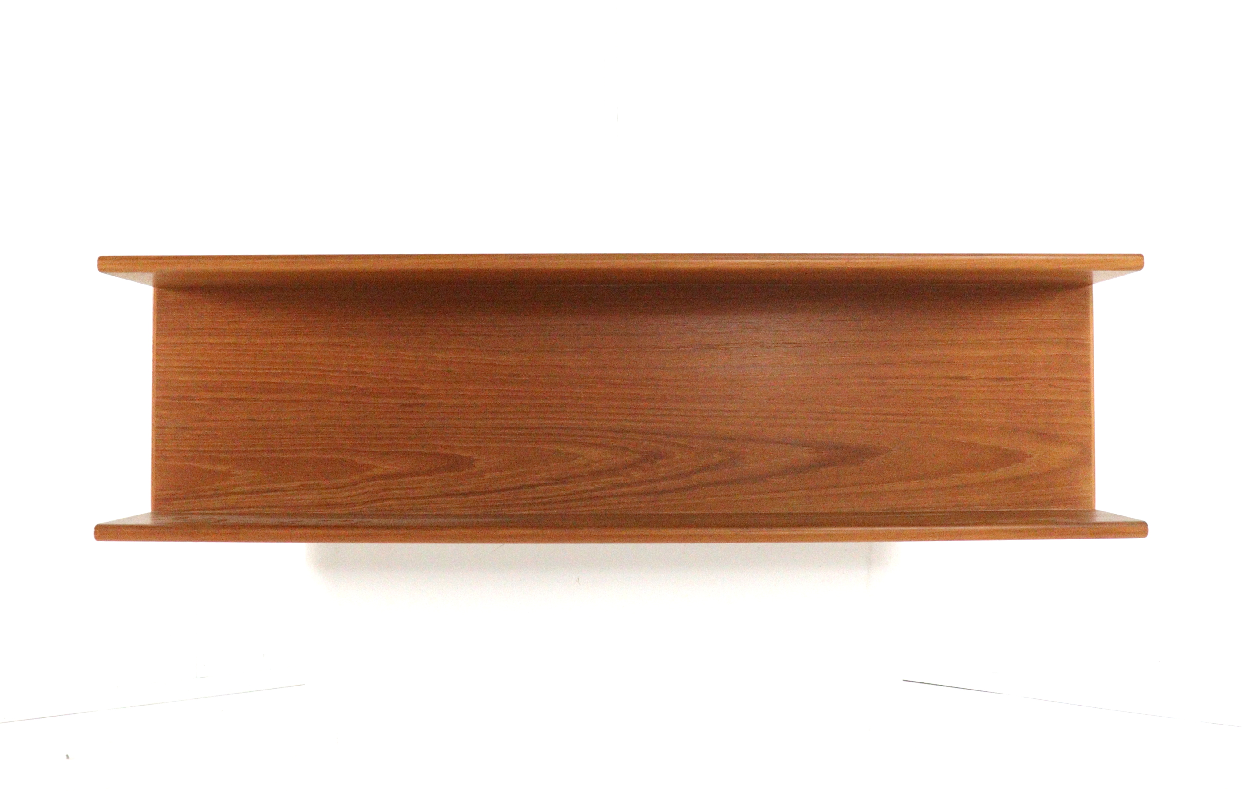 Deens Massief Teak Wandplank Vintage image 2