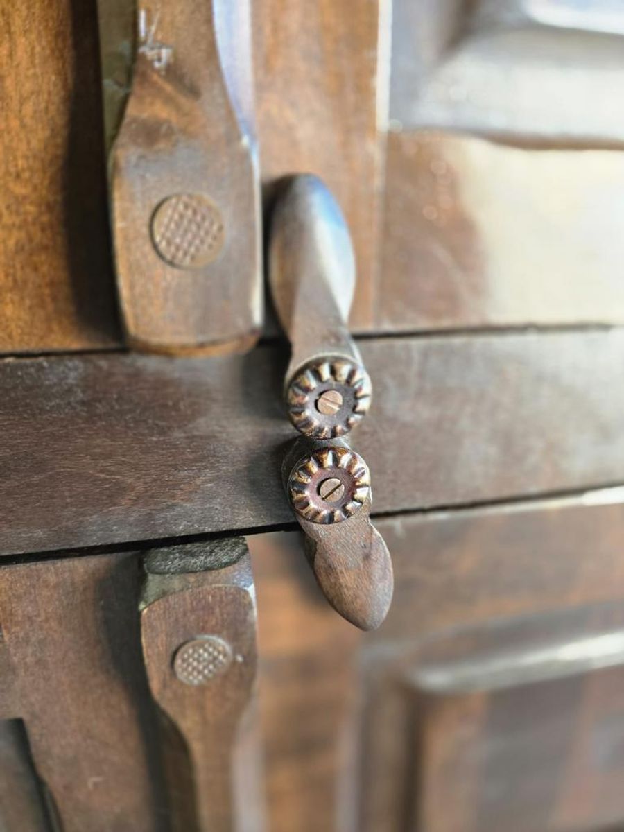 Vintage Stoere Houten Kast / Leggerkast / Opbergkast image 8