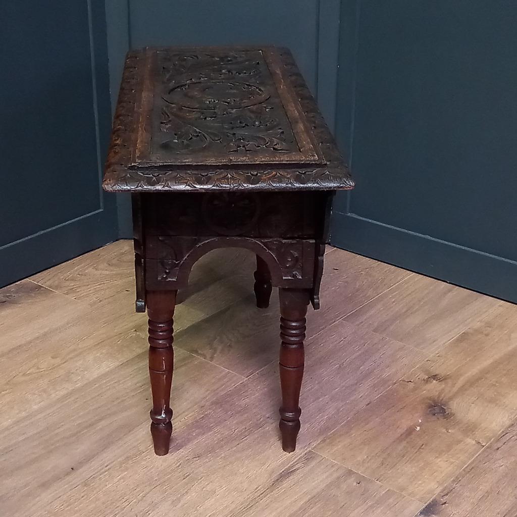 19e Eeuws Bedsteebankje C.q. -tafeltje image 4