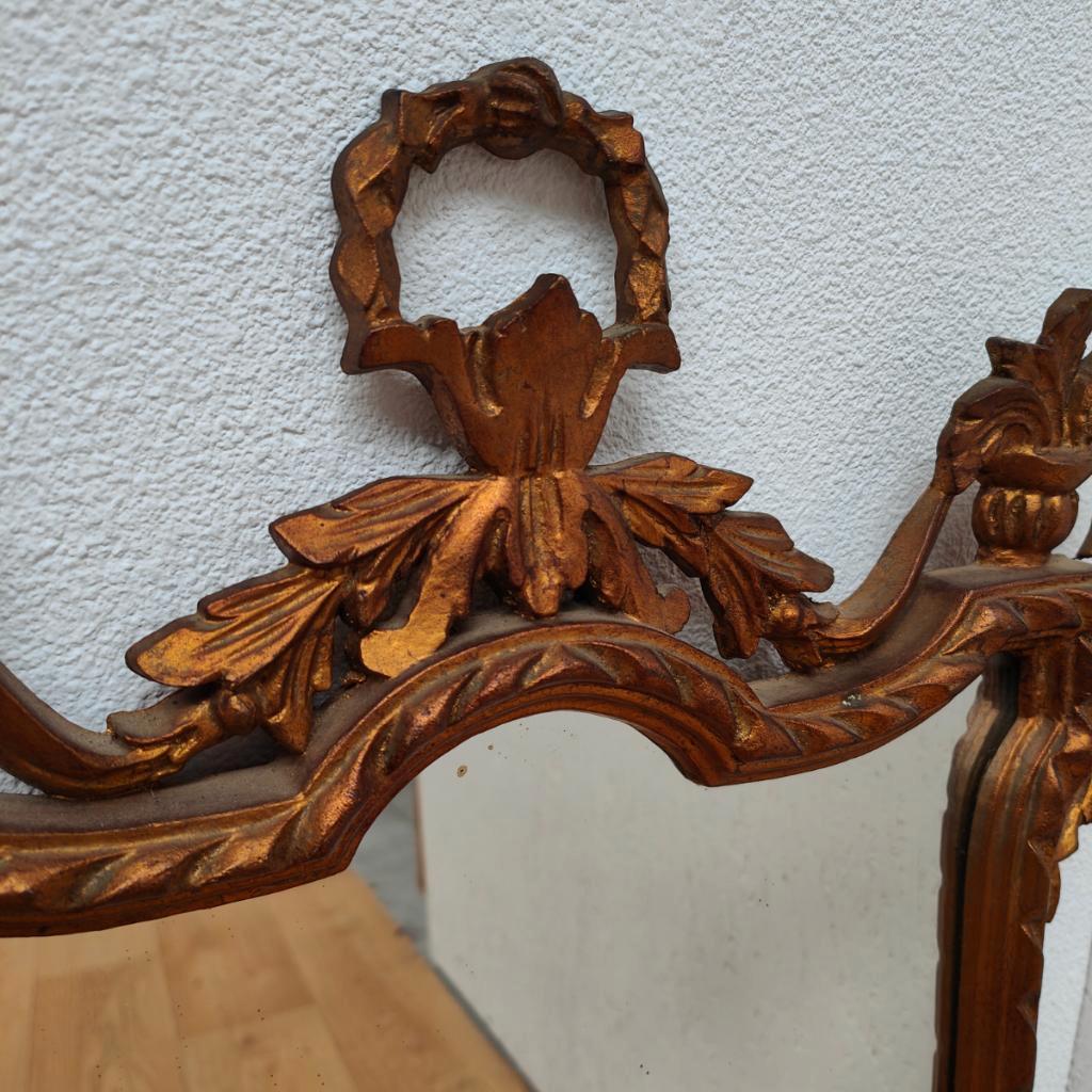 Vintage Goudkleurige Regency Rococo Barok Spiegel Schouwspiegel 704 image 10