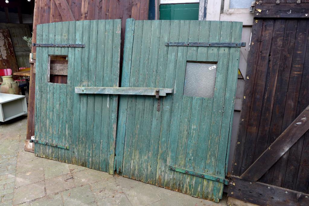 Mooie Oude Dubbele Boeren Stal Schuur Deuren image 16