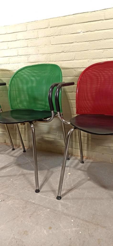 6 Postmodern Orta Stoelen, Christoph Hindermann, Dietiker image 4