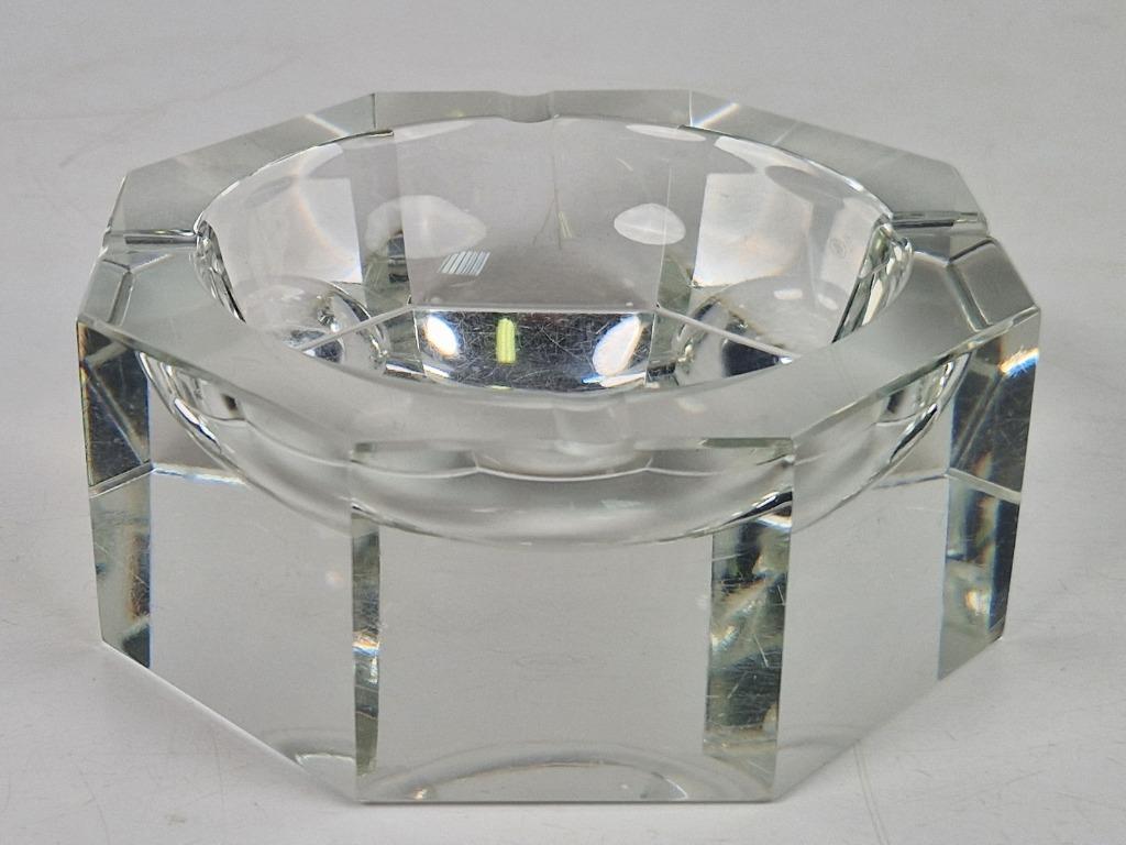 Mid-century Moser Kristallen Asbak Gemerkt ‘50 Kristal Rare image 10