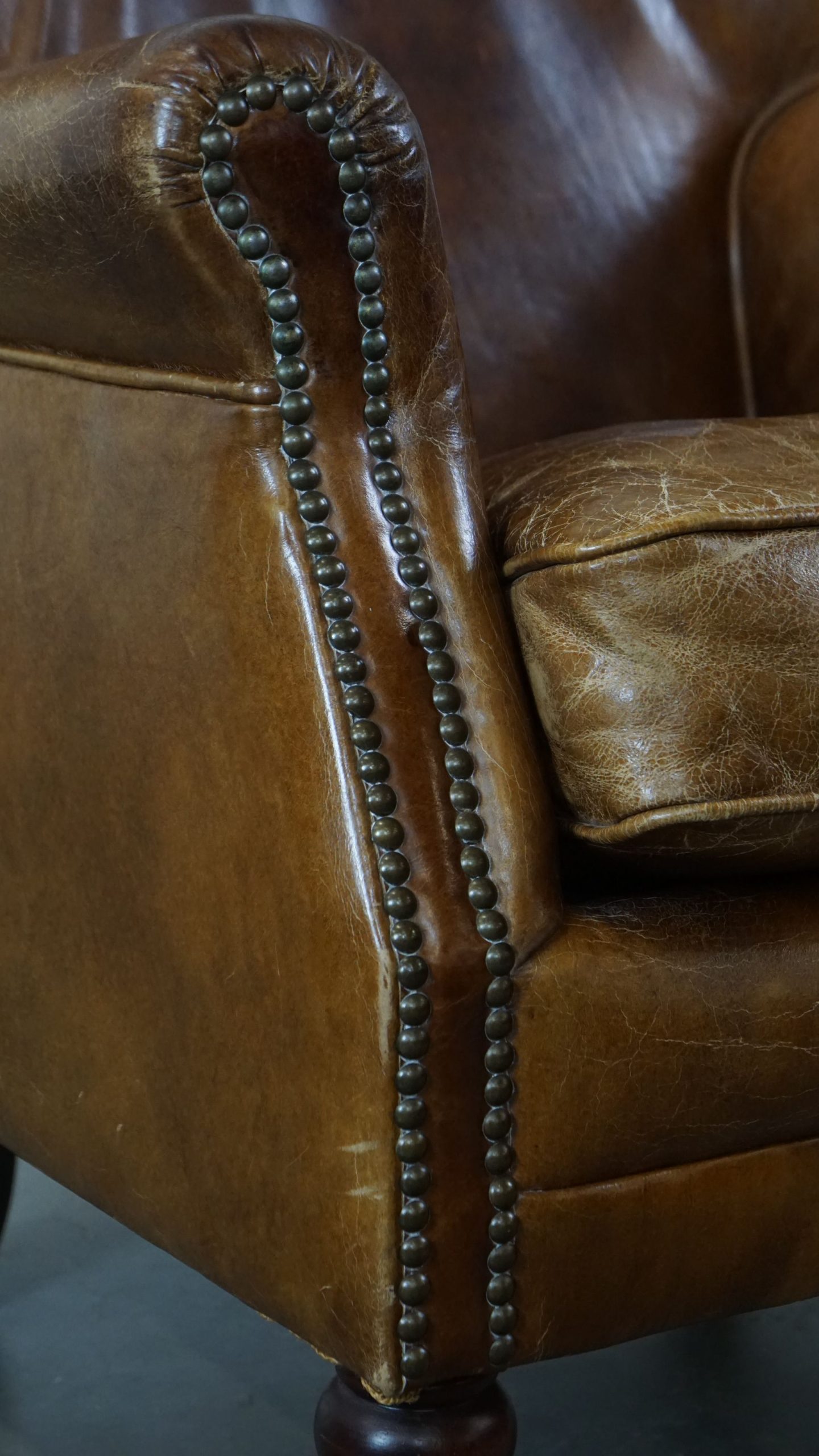 Warme Cognac Kleurige Subtiele Fauteuil image 12