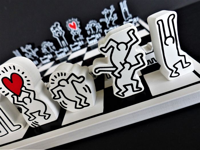 Keith Haring Schaakspel Zwart/wit Nieuw!! image 7