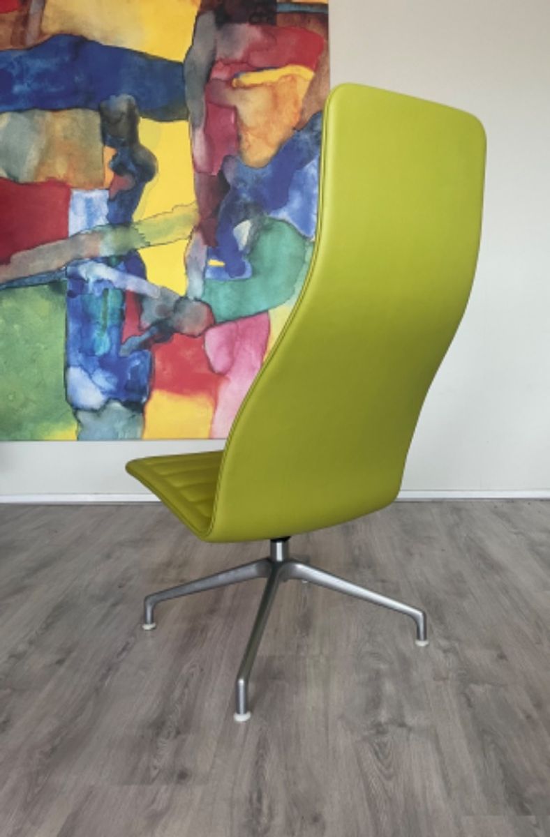 Capellini Lotus Attesa High Back Leather Swivel Relax Chair image 11