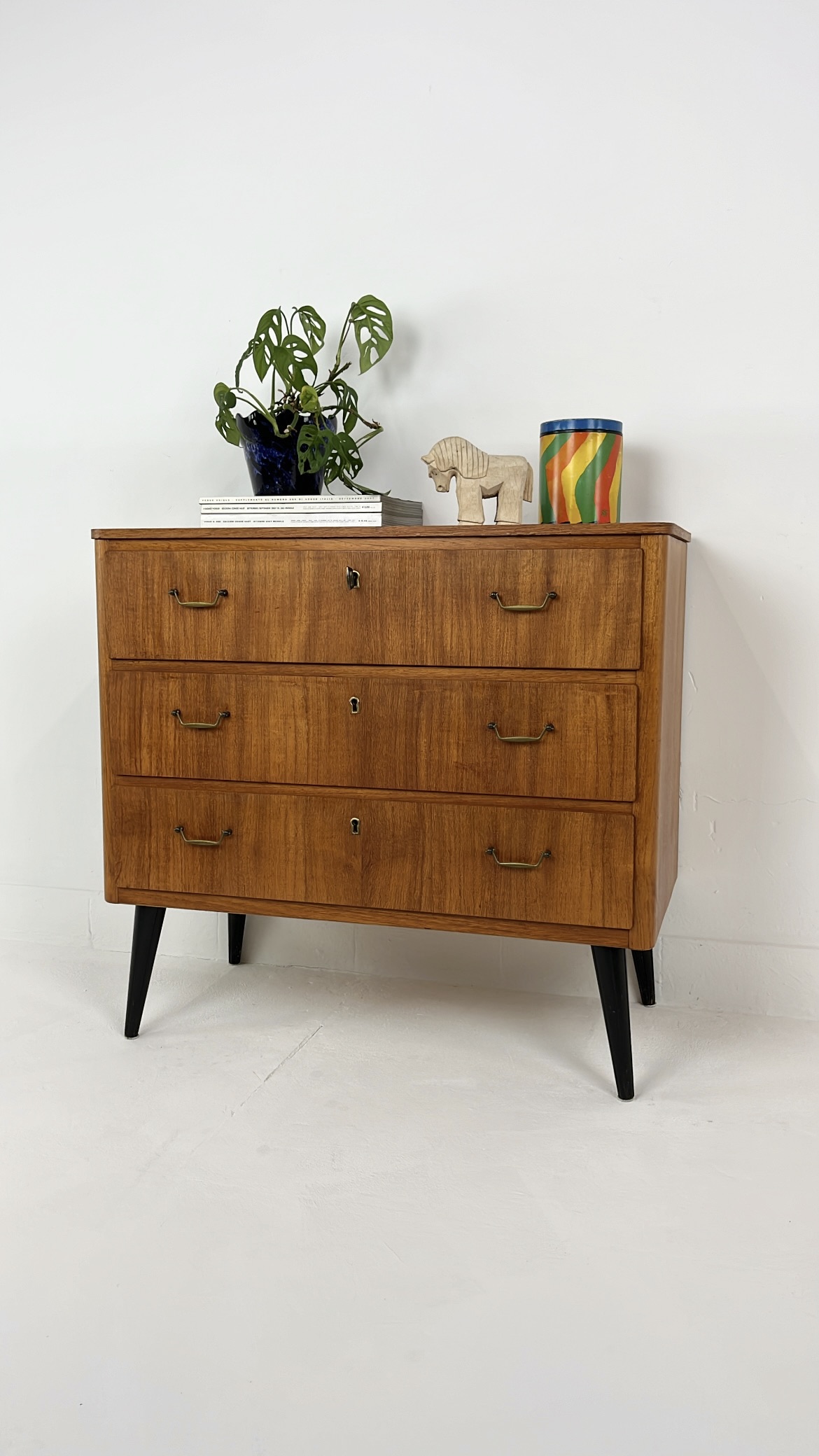 Ladekast Hout Black bij Reliving