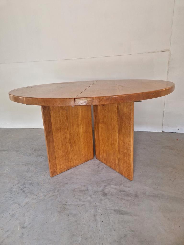 Vintage Massief Houten Uitschuifbare Eettafel Xl Design image 3