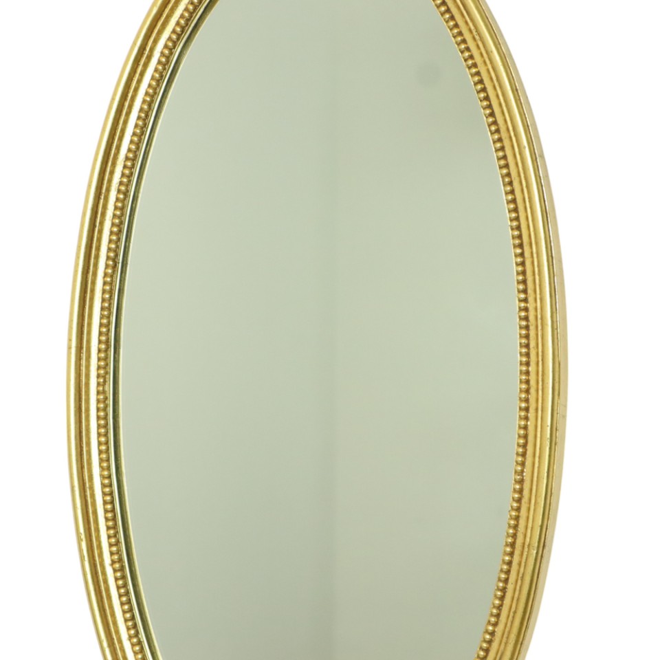 Grote Ovale Gouden Spiegel Hollywood Regency Stijl 70cm image 10