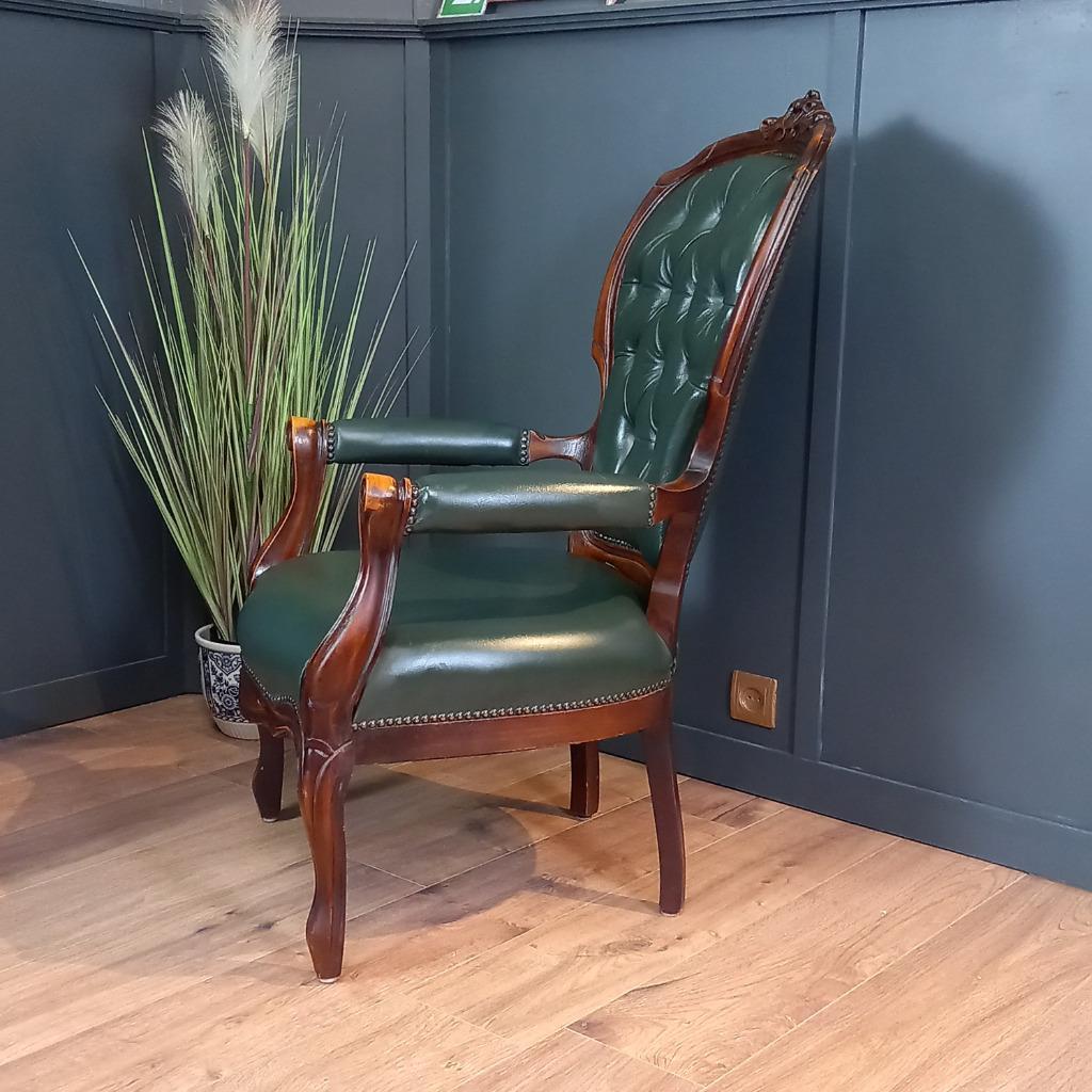 Antieke Chesterfield Dames Armfauteuil image 3