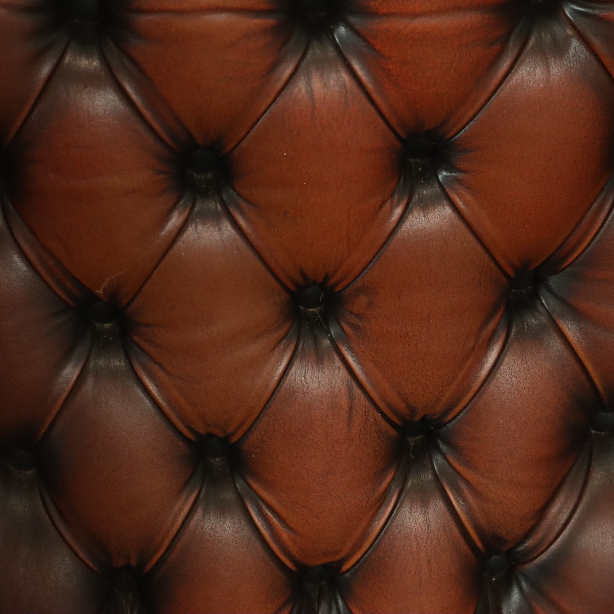 Oude Chesterfield Zetel Bruin Leder Wingchair Oorfauteuil image 15