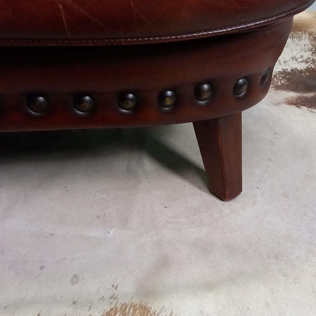 Bijzonder Stoere Vintage Bibliotheekfauteuil Met Studs image 17