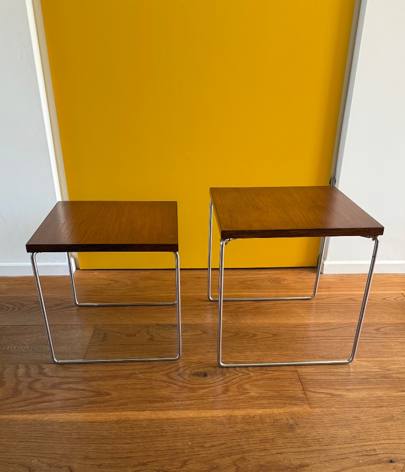 2 Vintage Bijzettafeltjes Jaren 60 image 13