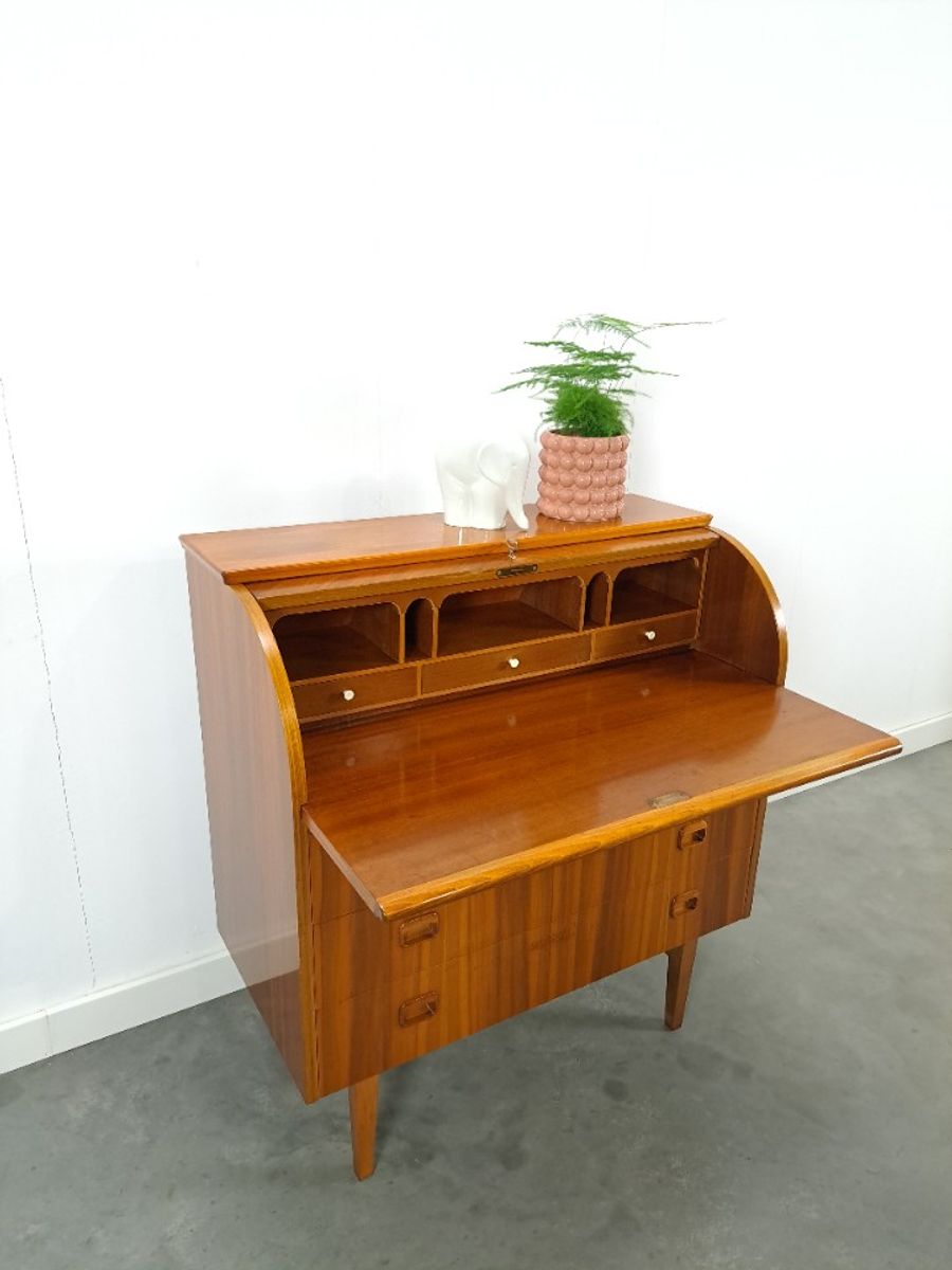 Secretaire Bureau Uit Zweden Met Lades, Scandinavisch Bureau image 13
