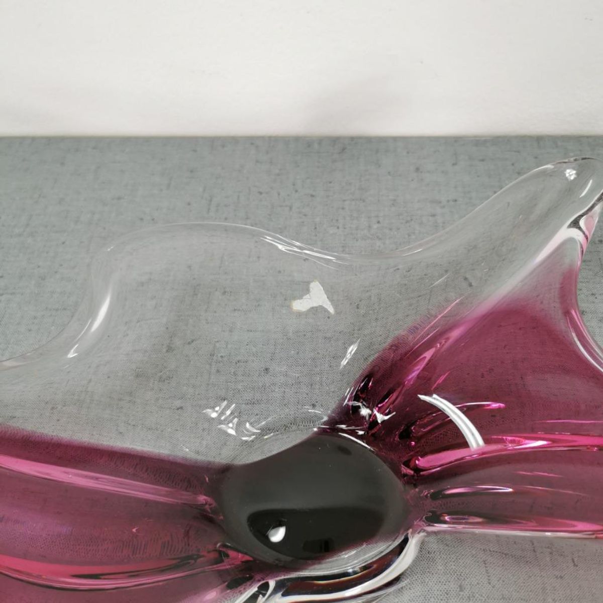 Vintage, Murano Glazen Schaal, Fruitschaal Serveerschaal Gekleurd Glas image 6