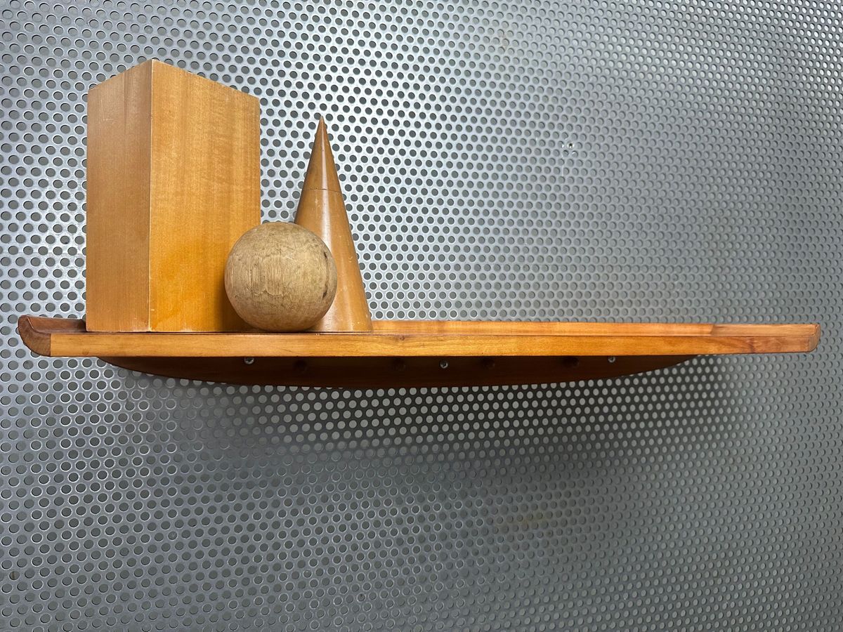 Vintage Wandplank Met Kapstok image 3