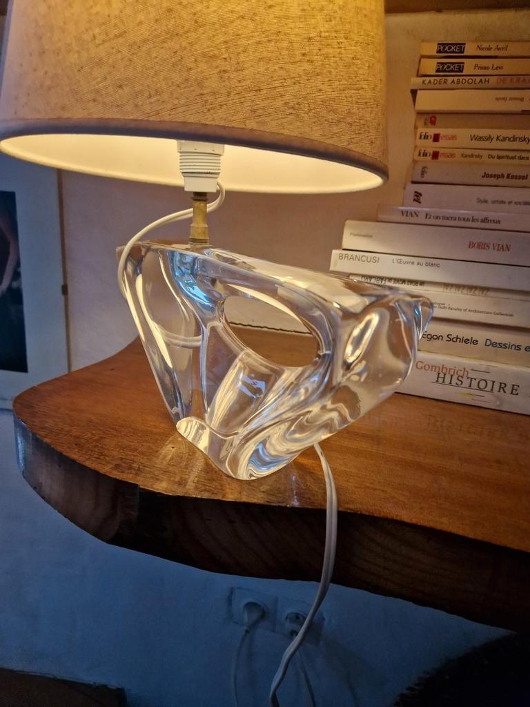 Vintage Tafel Lamp Kristal Daum Zeilboot Vintage Tafel Lamp image 8