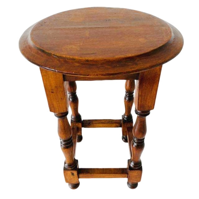 Brocante Bijzettafeltje Vruchtenhout image 2