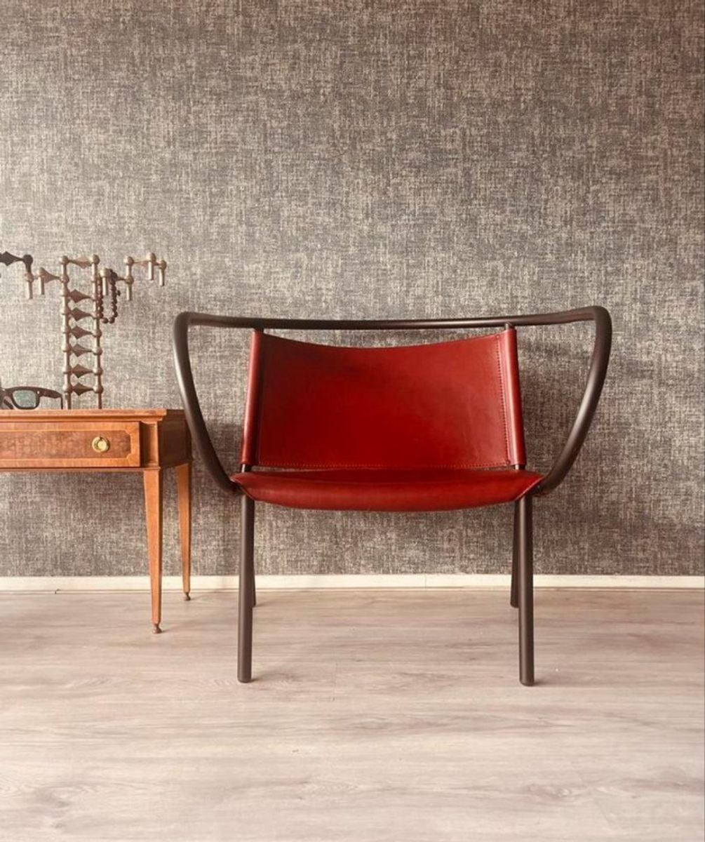 2x Danish Design- Afteroom Lounge Chair, Cognac Leather, Menu image 12