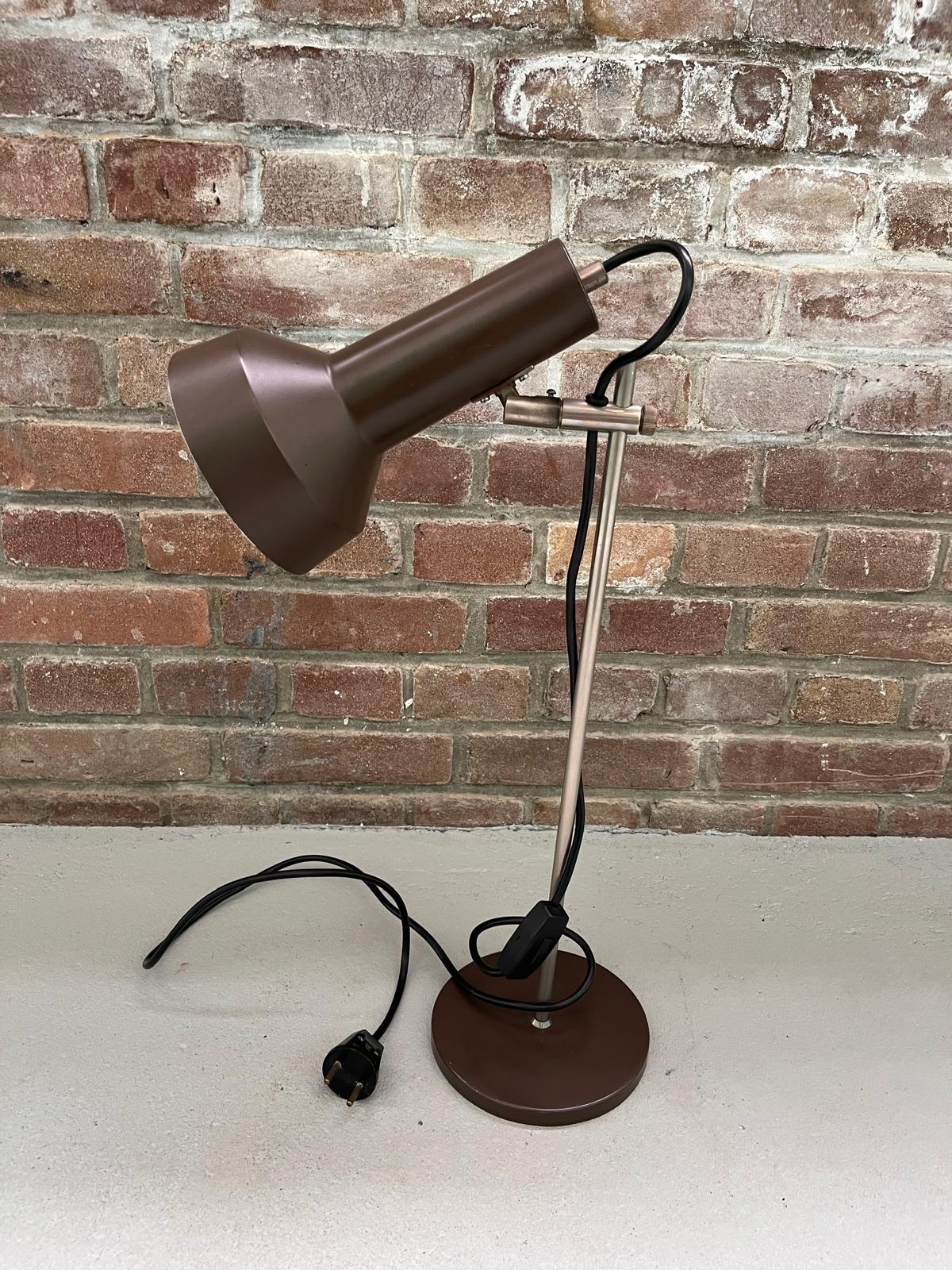 Bureaulamp Mid Century. Vintage Tafellamp Jaren 70 image 3