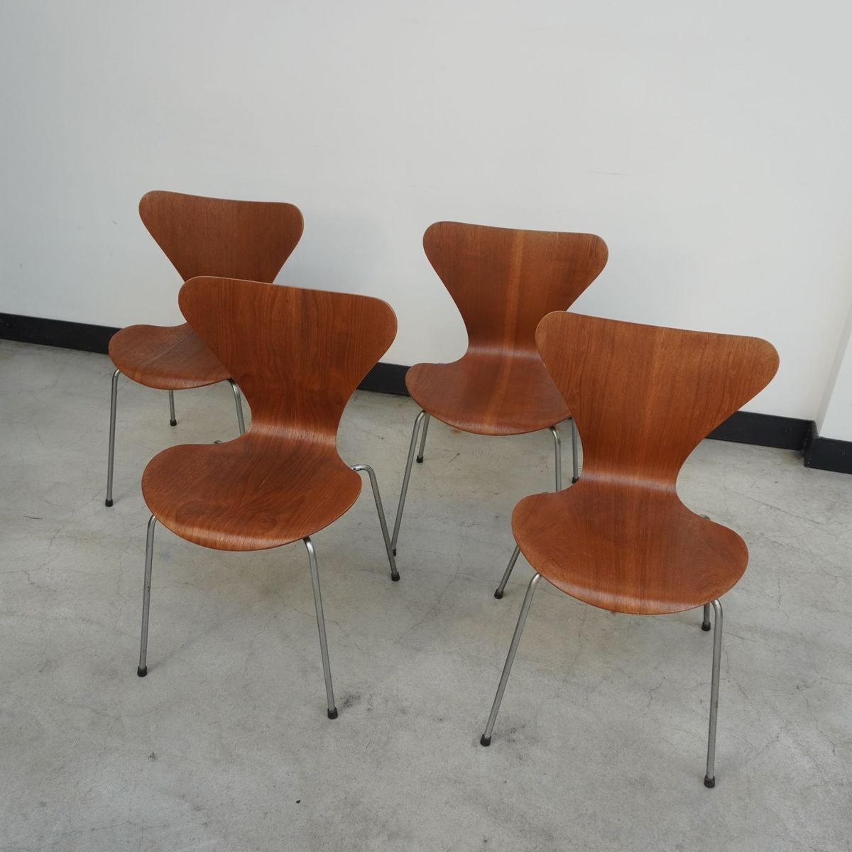 Chairs By Arne Jacobsen For Fritz Hansen Set Of 4, 1960s image 5