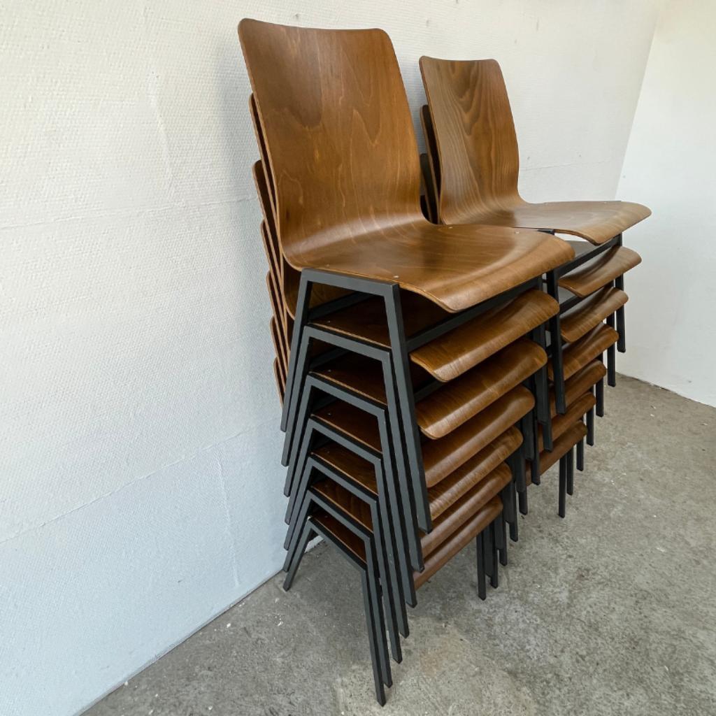 Stoel Multiplex / Plywood - Midcentury Design Hout - Metaal image 8