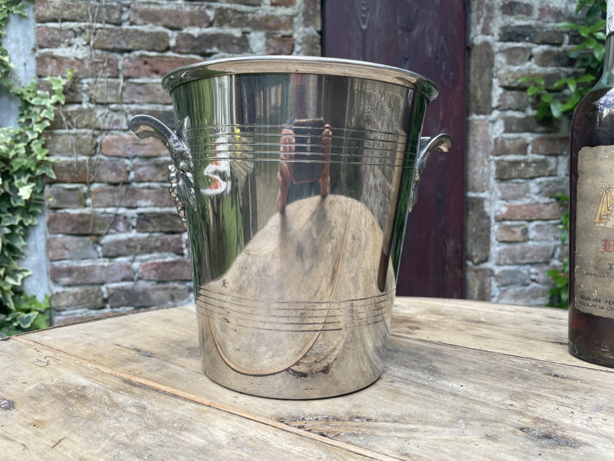 Champagnekoeler Wijnkoeler Art Deco 1930 Frans image 10