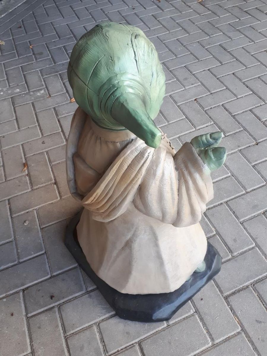 Xxl Yoda Beeld Van Fiberglass Of Kunststof Star Warsstarwars image 3