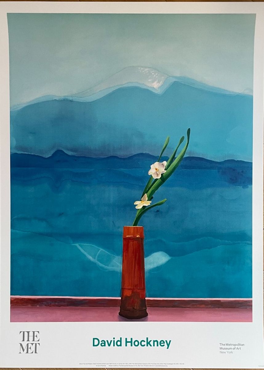 David Hockney, Mount Fuji And Flowers, 1972 image 9