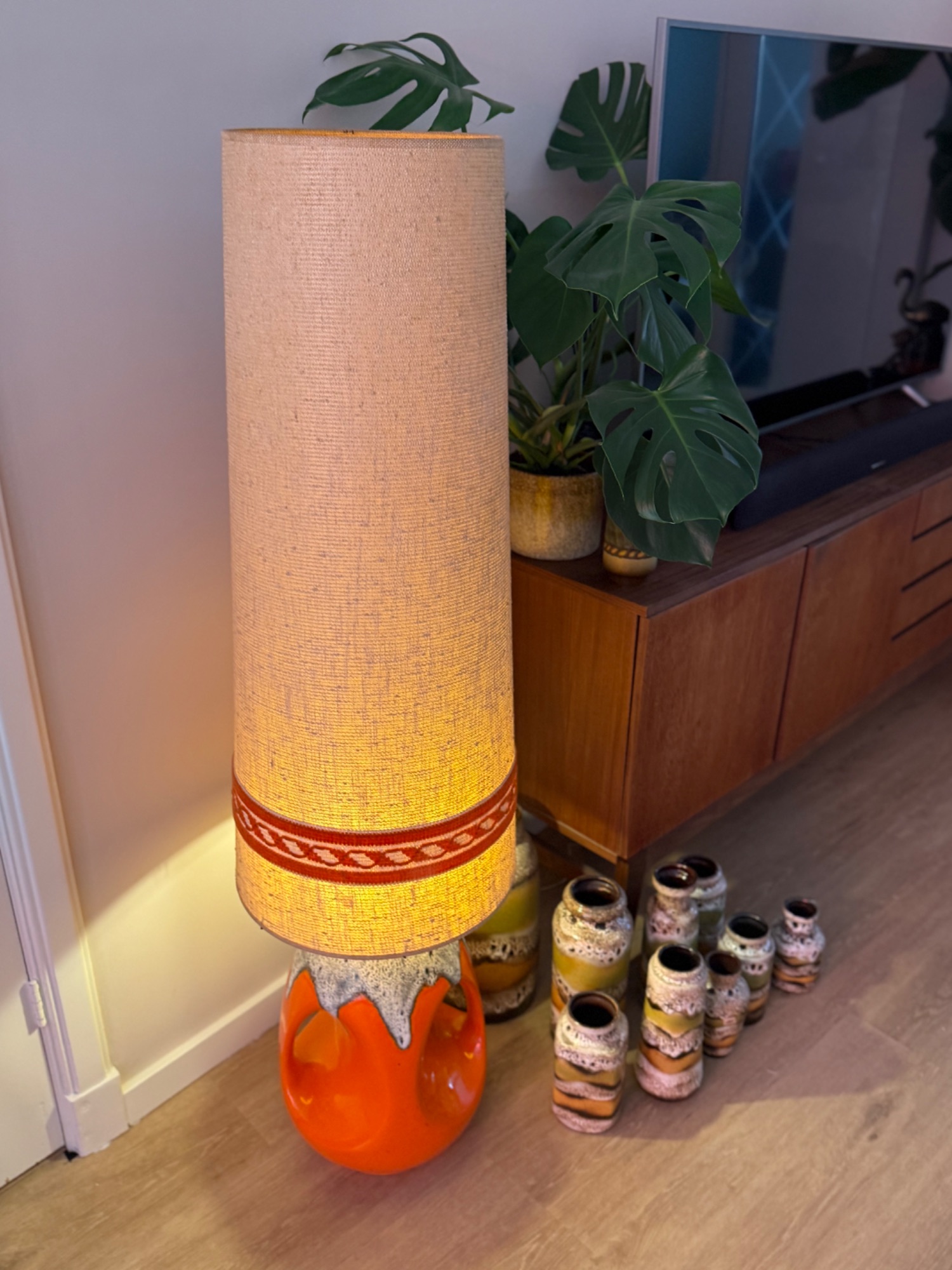 West Germany Vloerlamp Met Kap image 5