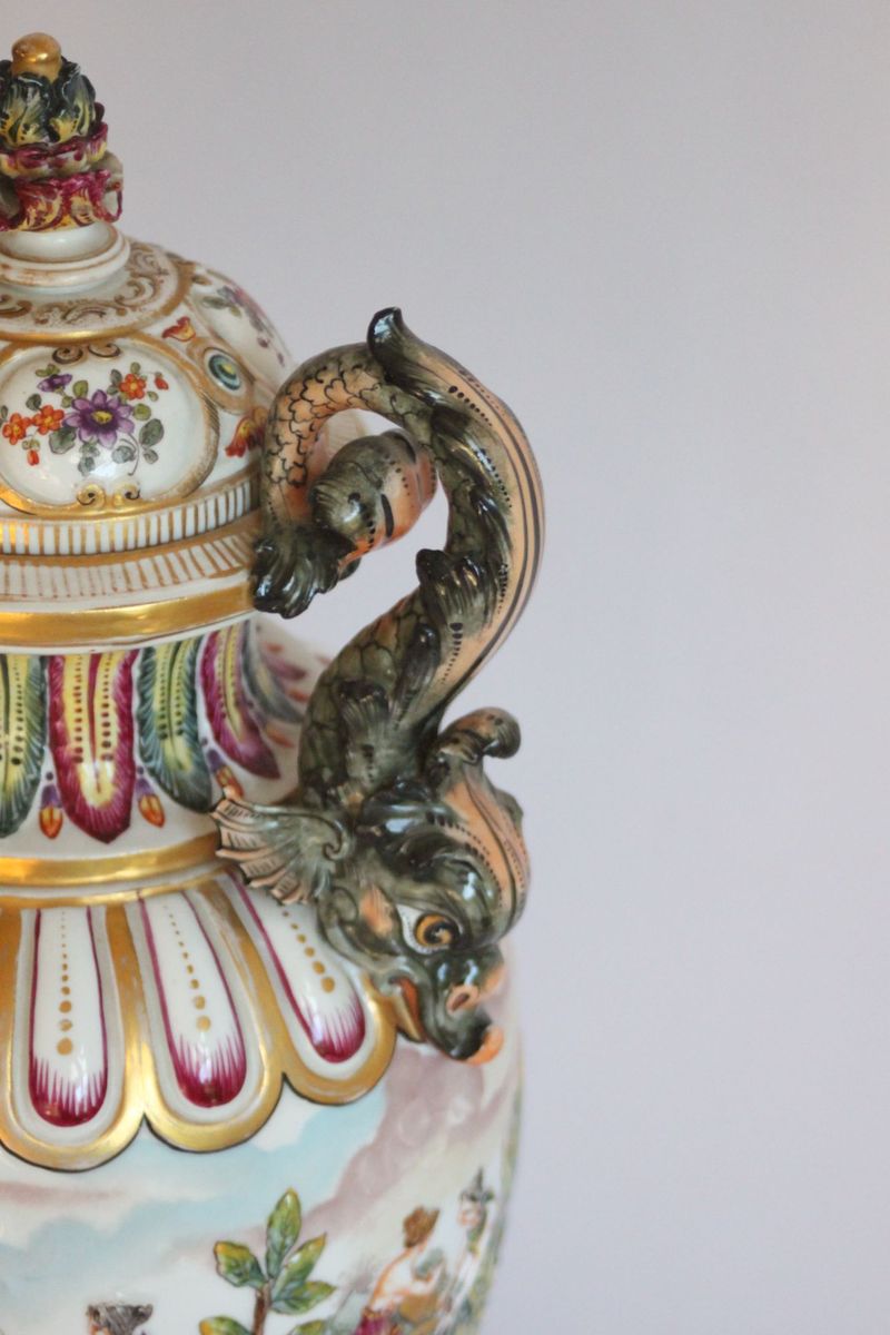 Capodimonte Vases, Late 19th, Set Of Two image 17