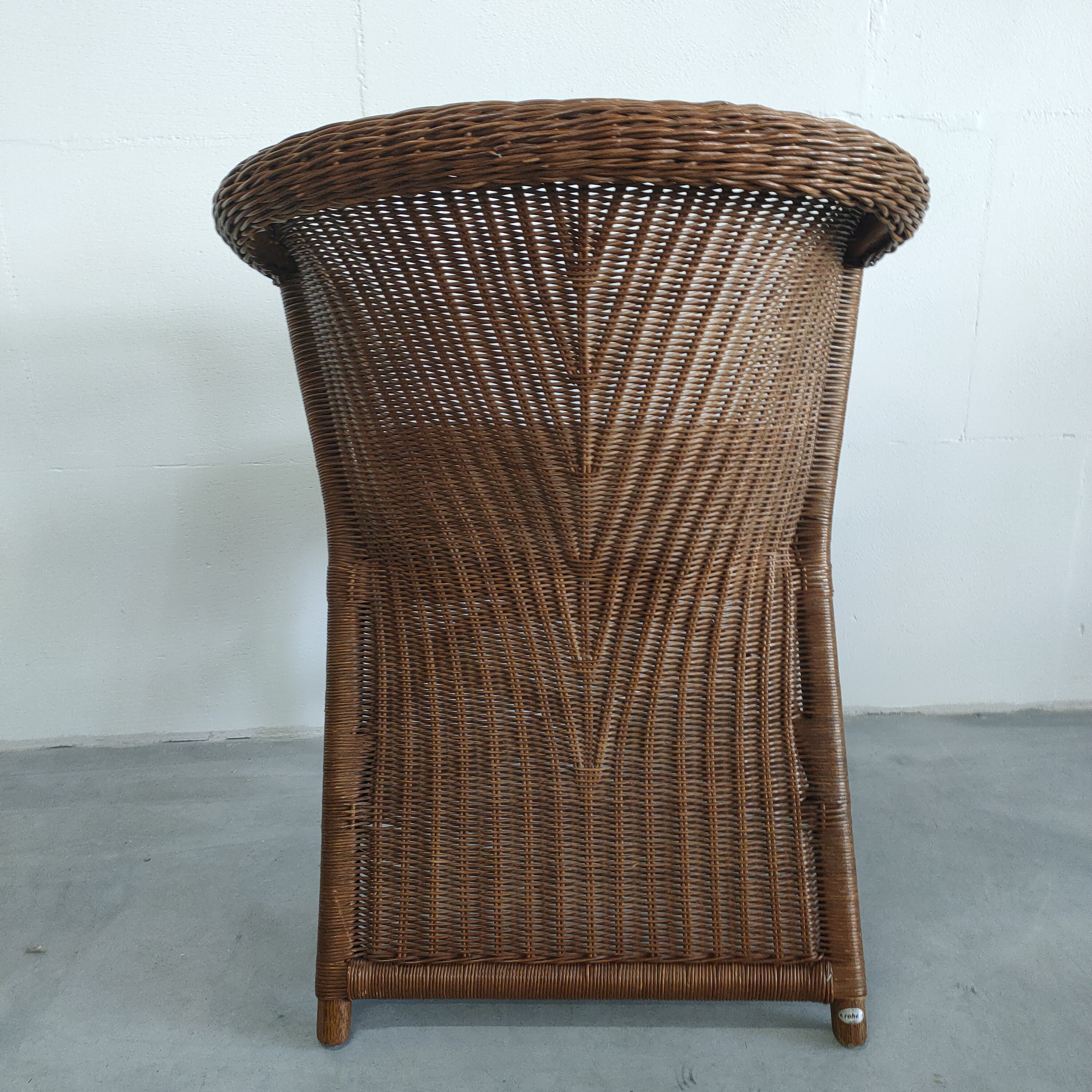 Vintage Jaren 70 Rohé Design Rotan/pitriet Fauteuil/stoel(en) image 3