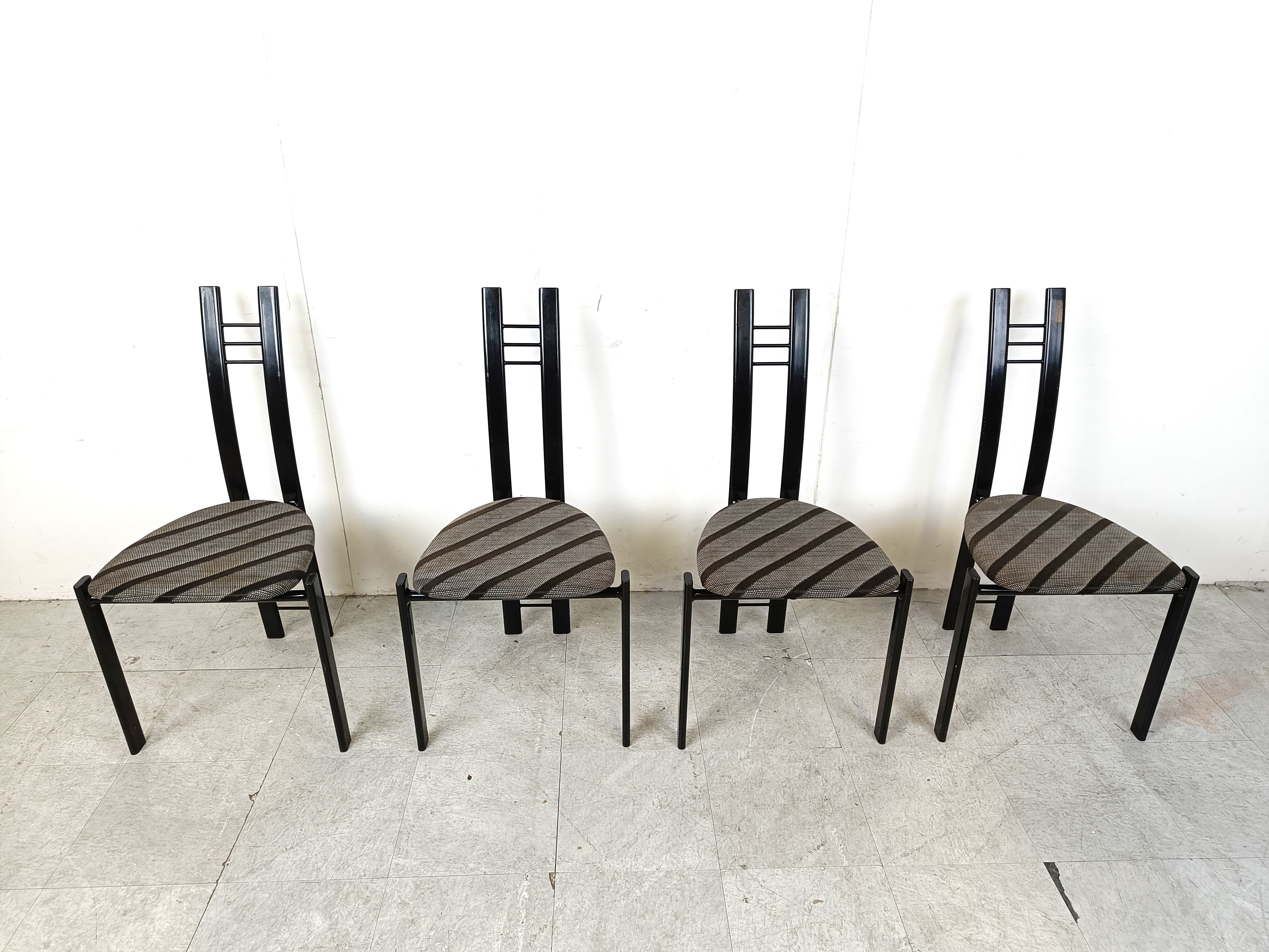 Post Modern Dining Chairs, 1980s Set Of 4 image 9