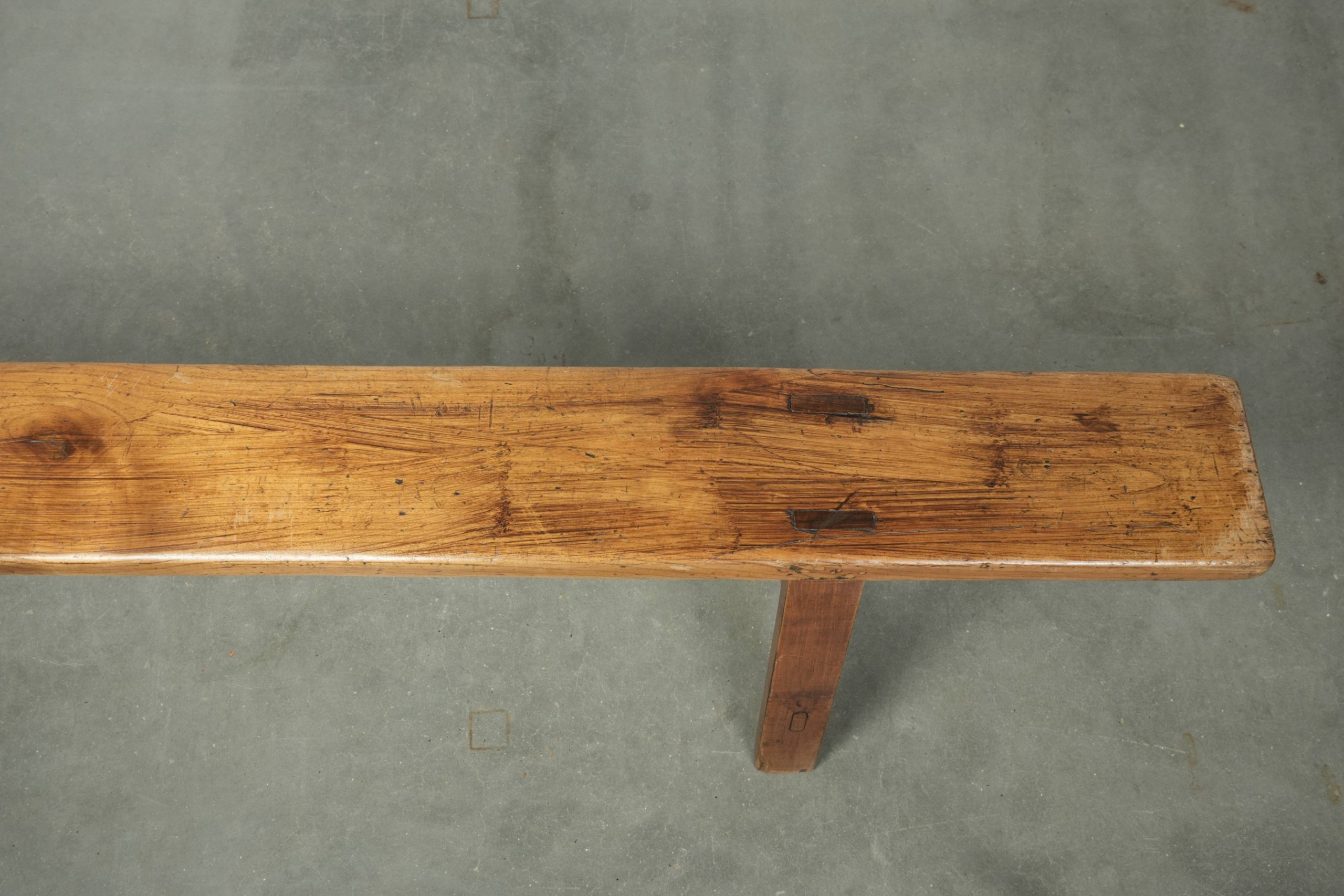 Tijdloze Franse Brocante Halbank/ Bankje Voor Aan De Eettafel Met Een Geweldige Uitstraling image 9