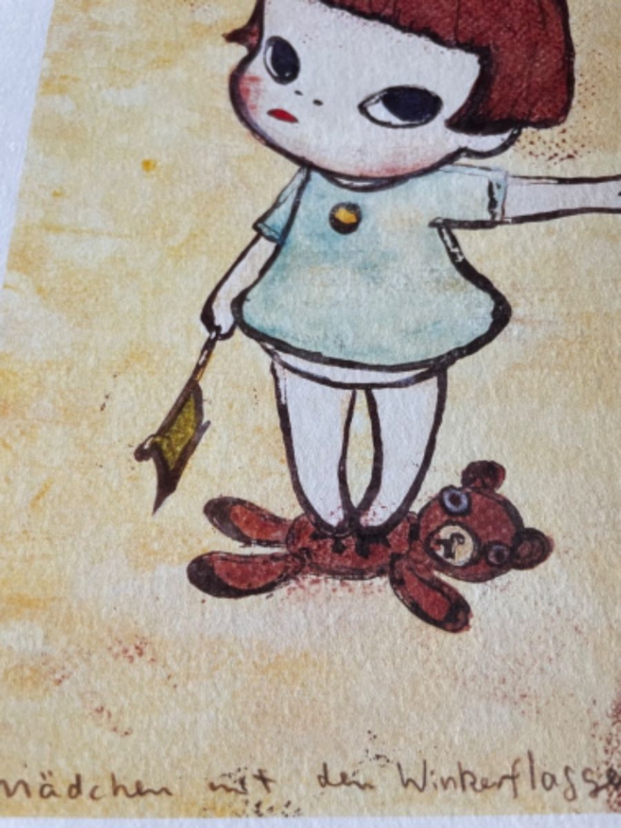 Yoshimoto Nara, Mädchen Mit Den Winkerflaggen, 1996, image 7