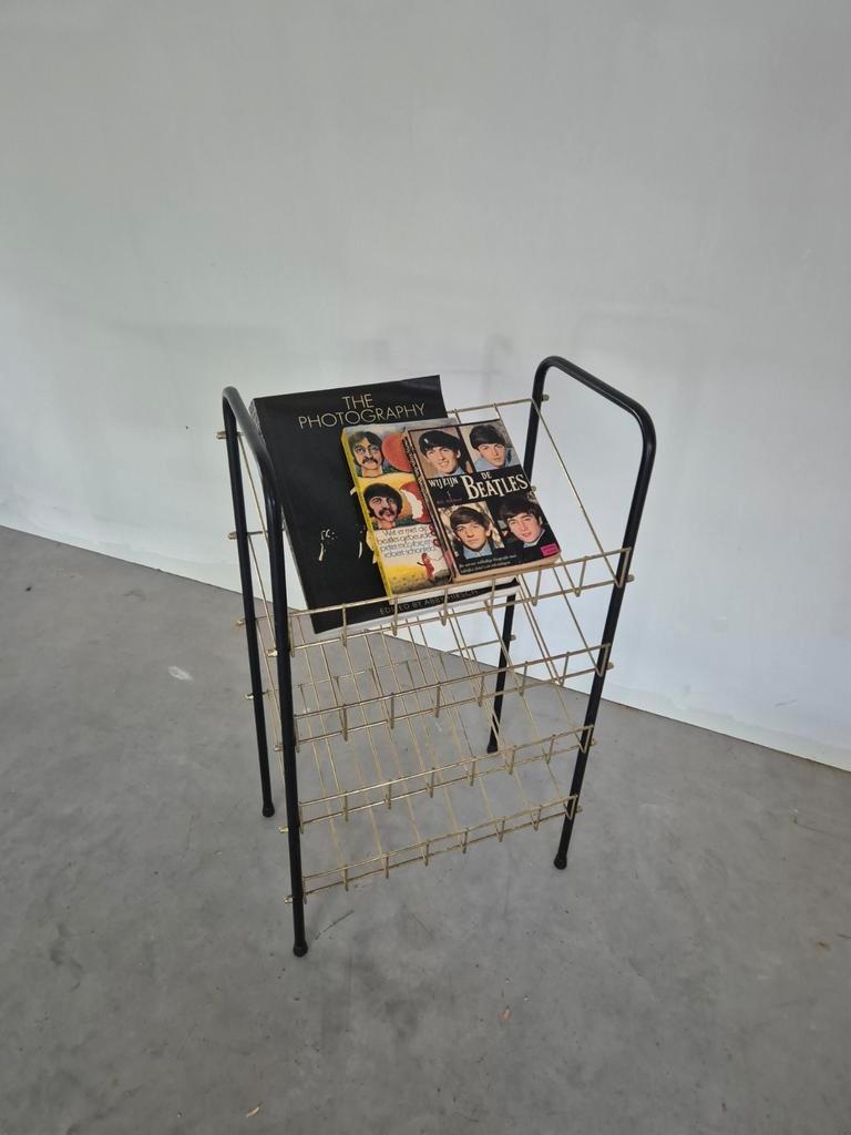 Lp Vinyl Vintage Rek Tijdschriften Boeken Metaal image 4