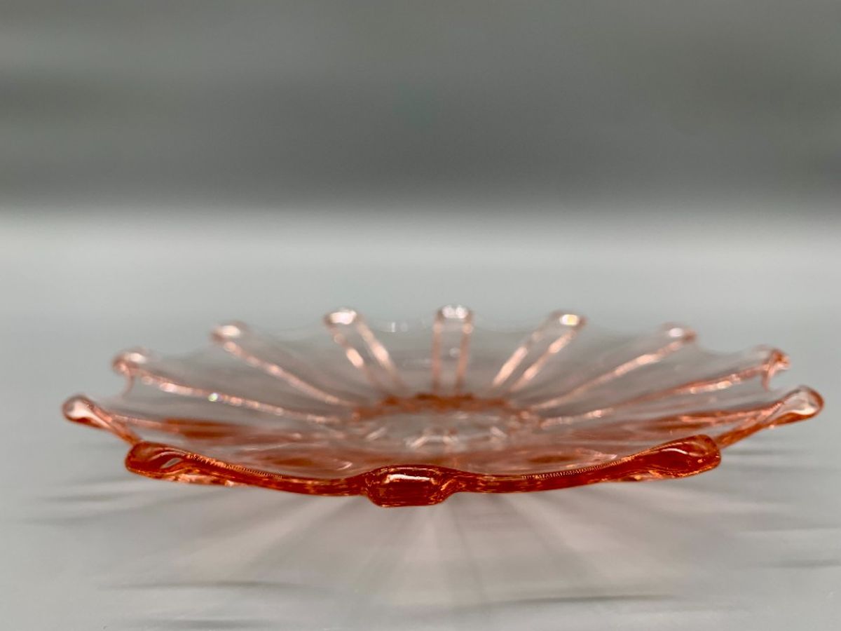 Art Deco Rosaline Persglas Schaaltje Sneeuwvlok image 2