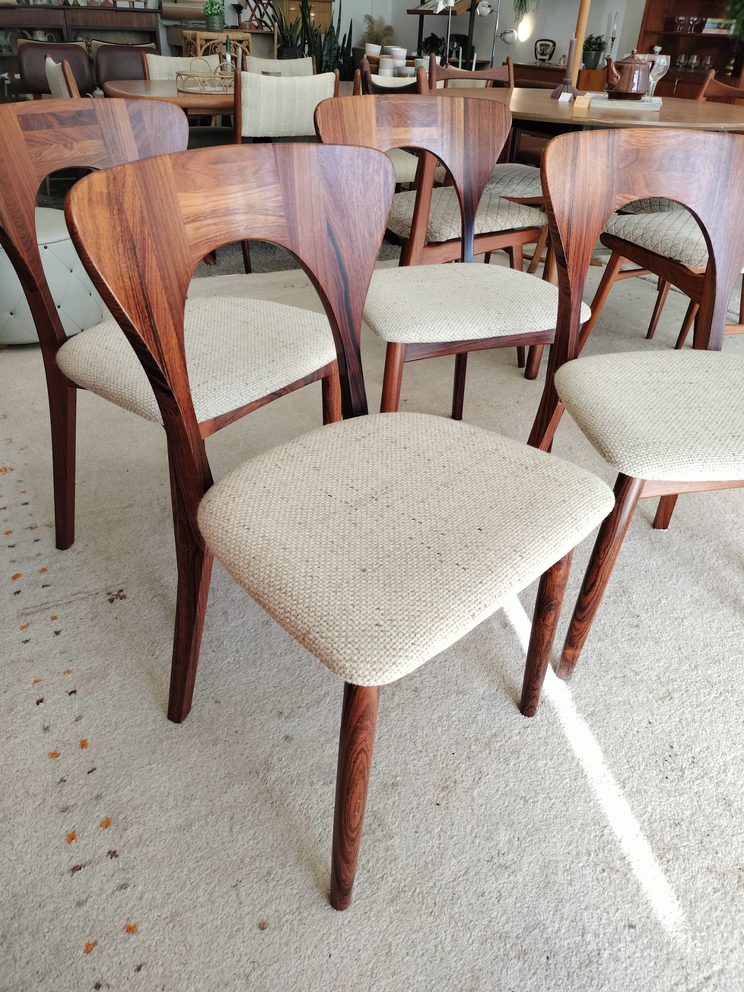 Vintage Set Van 4 Eetkamerstoelen, Nils Koefoed image 2