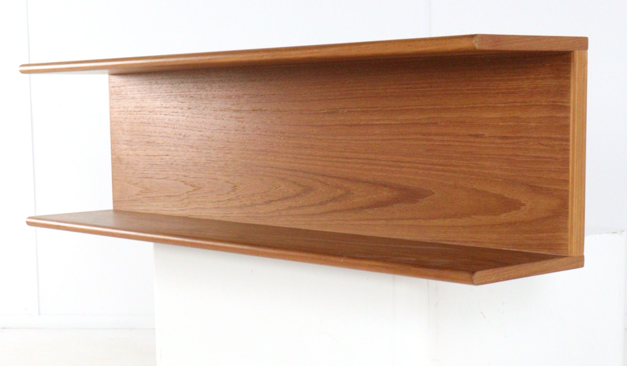 Deens Massief Teak Wandplank Vintage image 11