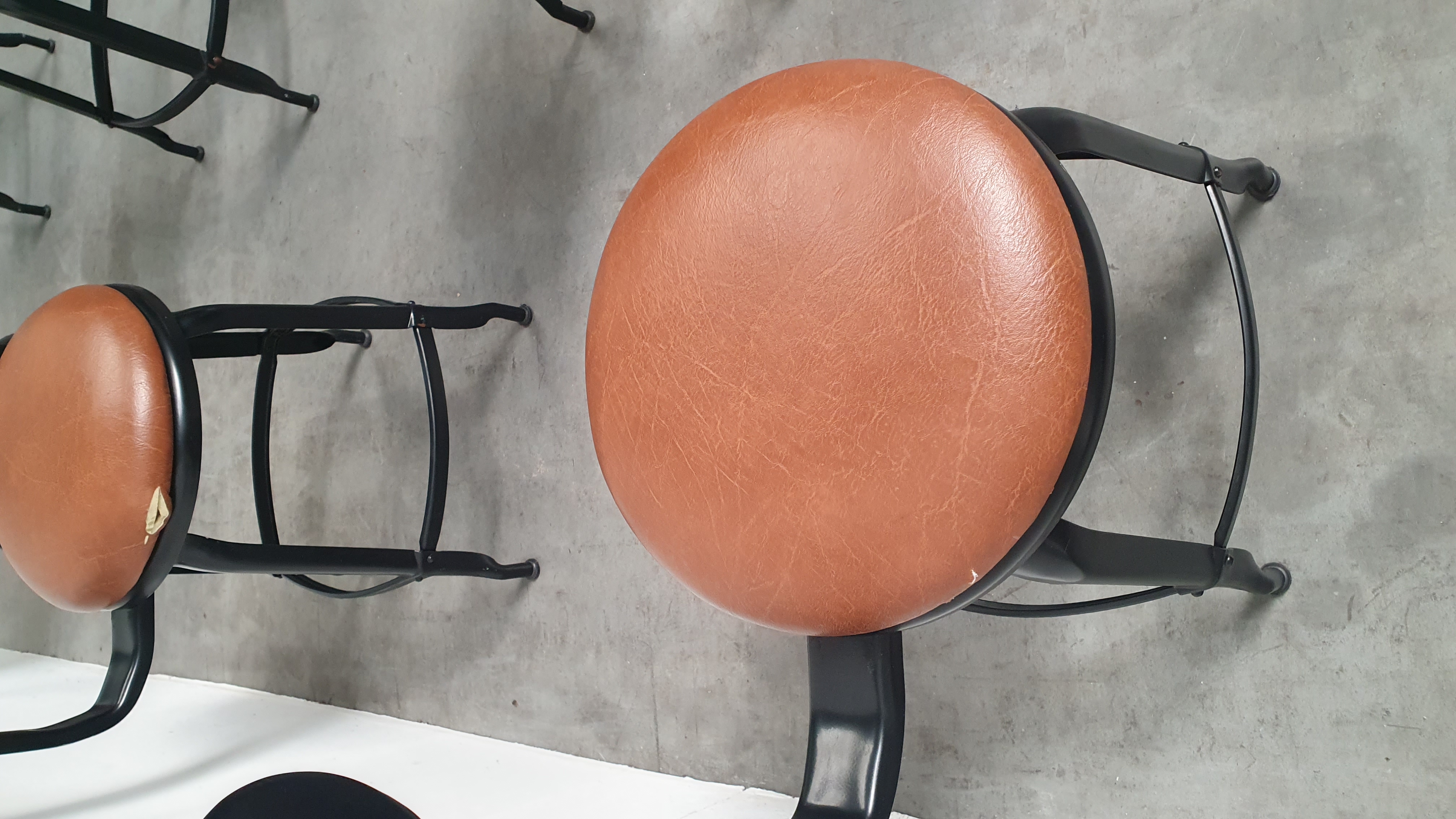 6x Chaise Nicolle Franse Industriële Metalen Design Stoelen image 12