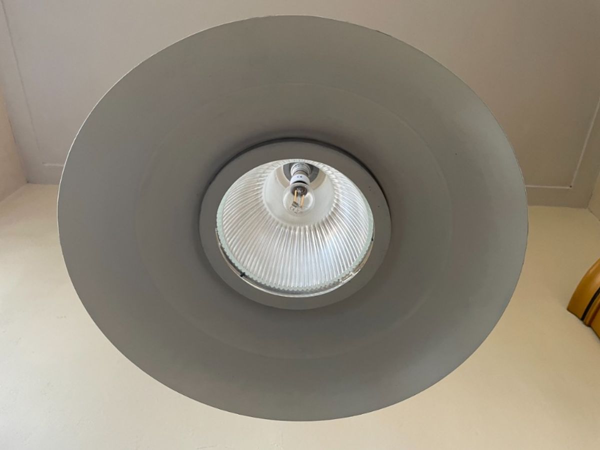 Vintage Lamp Hanglamp Fabriekslamp Frans image 6